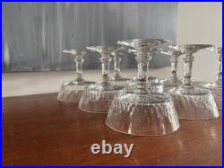 9 COUPES A CHAMPAGNE EN CRISTAL, modèle RICHELIEU-CHAMPIGNY (H 10 cm) BACCARAT