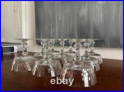 9 COUPES A CHAMPAGNE EN CRISTAL, modèle RICHELIEU-CHAMPIGNY (H 10 cm) BACCARAT