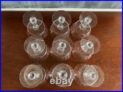 9 COUPES A CHAMPAGNE EN CRISTAL, modèle RICHELIEU-CHAMPIGNY (H 10 cm) BACCARAT