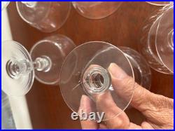 9 COUPES A CHAMPAGNE EN CRISTAL, modèle RICHELIEU-CHAMPIGNY (H 10 cm) BACCARAT