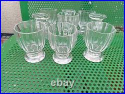 9 Verre En Cristal De Baccarat Art Deco Parfait Etat Etat Neuf