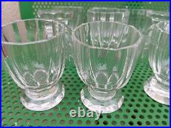 9 Verre En Cristal De Baccarat Art Deco Parfait Etat Etat Neuf