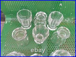 9 Verre En Cristal De Baccarat Art Deco Parfait Etat Etat Neuf