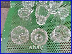9 Verre En Cristal De Baccarat Art Deco Parfait Etat Etat Neuf