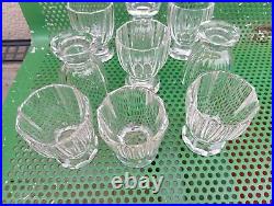 9 Verre En Cristal De Baccarat Art Deco Parfait Etat Etat Neuf