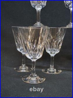 9 Verres A Vin Blanc Baccarat Modèle Côte D'Azur Hauteur 12,6 Cm Signés