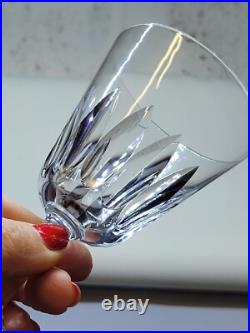 9 Verres A Vin Blanc Baccarat Modèle Côte D'Azur Hauteur 12,6 Cm Signés