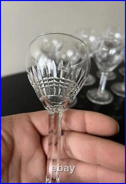 9 Verres A Vin Blanc En Cristal Saint Louis Modèle Calibri Non Baccarat