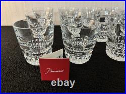 9 gobelet modèle Louxor en cristal de Baccarat (prix d'un verre)