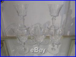 9 verres à eau cristal Baccarat Piccadilly (crystal water glasses)