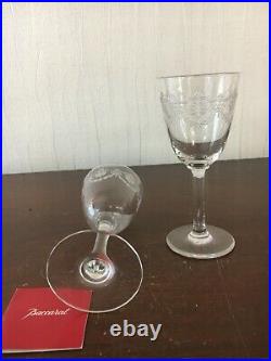 9 verres à eau gravé modèle Beauharnais cristal Baccarat (prix à la pièce)