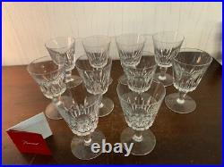9 verres à eau modèle en cristal de Baccarat (prix à la pièce)