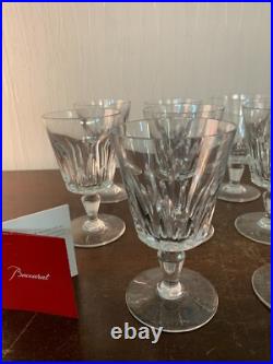 9 verres à eau modèle en cristal de Baccarat (prix à la pièce)