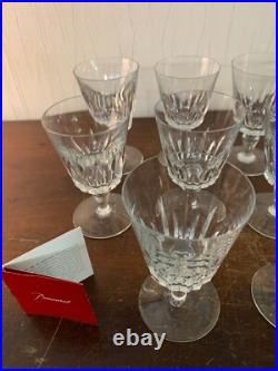 9 verres à eau modèle en cristal de Baccarat (prix à la pièce)