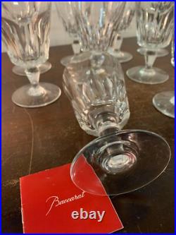9 verres à eau modèle en cristal de Baccarat (prix à la pièce)