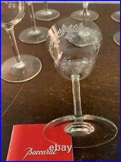 9 verres à eau variante modèle Sévigné cristal Baccarat (prix à la pièce)