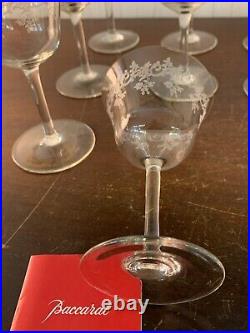9 verres à eau variante modèle Sévigné cristal Baccarat (prix à la pièce)
