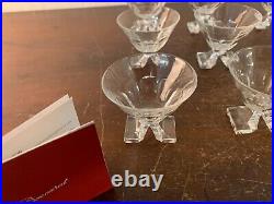 9 verres à liqueur modèle Saint Hubert cristal Baccarat (prix à la pièce)