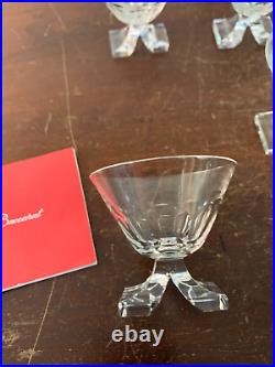 9 verres à liqueur modèle Saint Hubert cristal Baccarat (prix à la pièce)