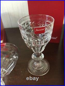 9 verres à porto blanc modèle Jonzac en cristal de Baccarat (prix à la pièce)