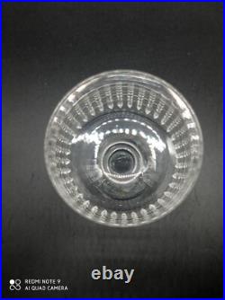 9 verres à vin blanc en cristal de BACCARAT modèle Nancy, 12,7 cm