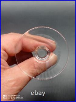 9 verres à vin blanc en cristal de BACCARAT modèle Nancy, 12,7 cm