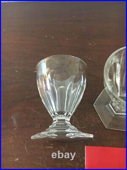 9 verres à vin blanc modèle Bourbon cristal de Baccarat h 8cm prix à la pièce