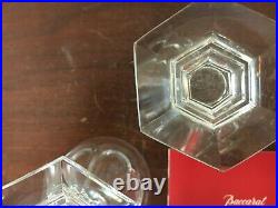 9 verres à vin blanc modèle Bourbon cristal de Baccarat h 8cm prix à la pièce