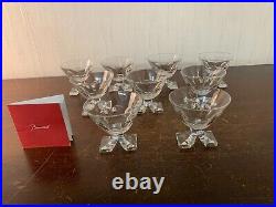 9 verres à vin modèle Saint Hubert cristal Baccarat (prix à la pièce)