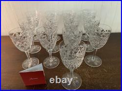 9 verres à vin rouge modèle Lagny cristal de Baccarat (prix à la pièce)