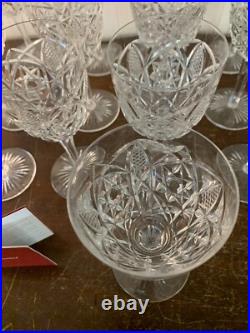 9 verres à vin rouge modèle Lagny cristal de Baccarat (prix à la pièce)