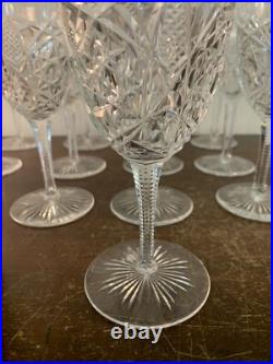 9 verres à vin rouge modèle Lagny cristal de Baccarat (prix à la pièce)