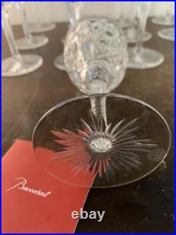 9 verres à vin rouge modèle Lagny cristal de Baccarat (prix à la pièce)