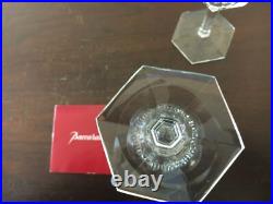 9 verres à vin rouge modèle Malmaison en cristal de Baccarat (prix à la pièce)