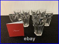 9 verres modèle Harcourt en cristal de Baccarat h 9 cm (prix à la pièce)