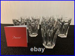 9 verres modèle Harcourt en cristal de Baccarat h 9 cm (prix à la pièce)