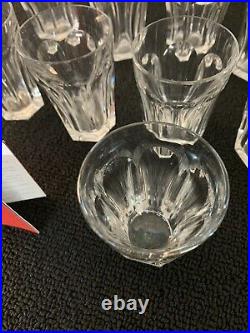 9 verres modèle Harcourt en cristal de Baccarat h 9 cm (prix à la pièce)