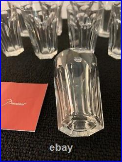 9 verres modèle Harcourt en cristal de Baccarat h 9 cm (prix à la pièce)