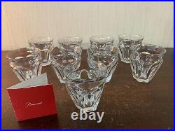 9 verres modèle Talleyrand Harcourt cristal Baccarat h 9 cm (prix à la pièce)