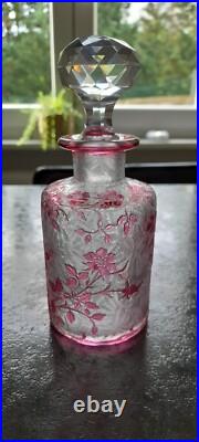 ANCIEN FLACON EN CRISTAL BACCARAT MODELE EGLANTIER CATALOGUE 1916 Ht 16 cm ANCIEN FLACON EN CRISTAL BACCARAT MODELE EGLANTIER CATALOGUE 1916 Ht 16 cm