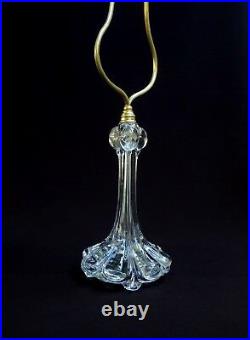 A Voir! Cristal De Baccarat Magnifique Lampe Aux Tulipes Signe Baccarat Depose