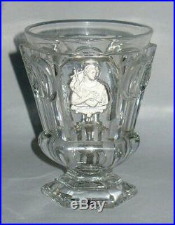 Ancien Gobelet Cristal De Baccarat Le Creusot Cristallo-cérame St Jean Charles X