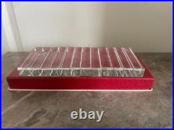 Ancien Porte Couteau Cristal BACCARAT Carré Rectangle