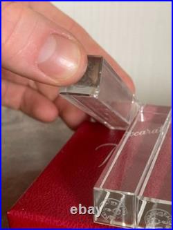 Ancien Porte Couteau Cristal BACCARAT Carré Rectangle