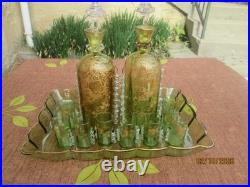 Ancien Service A Liqueur Emaille 13 Pieces Boheme, Baccarat