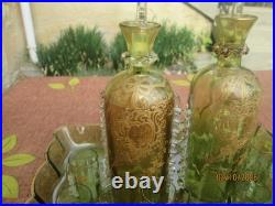 Ancien Service A Liqueur Emaille 13 Pieces Boheme, Baccarat