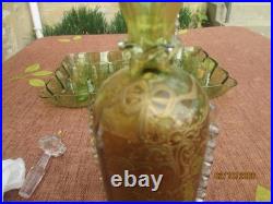 Ancien Service A Liqueur Emaille 13 Pieces Boheme, Baccarat