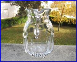 Ancien beau pichet ou broc à eau pot en cristal de Baccarat modèle Excelsior