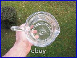 Ancien beau pichet ou broc à eau pot en cristal de Baccarat modèle Excelsior