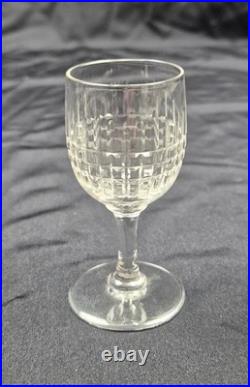 Ancien lot de 6 verres à liqueurs en cristal de baccarat modèle Nancy 8 cm